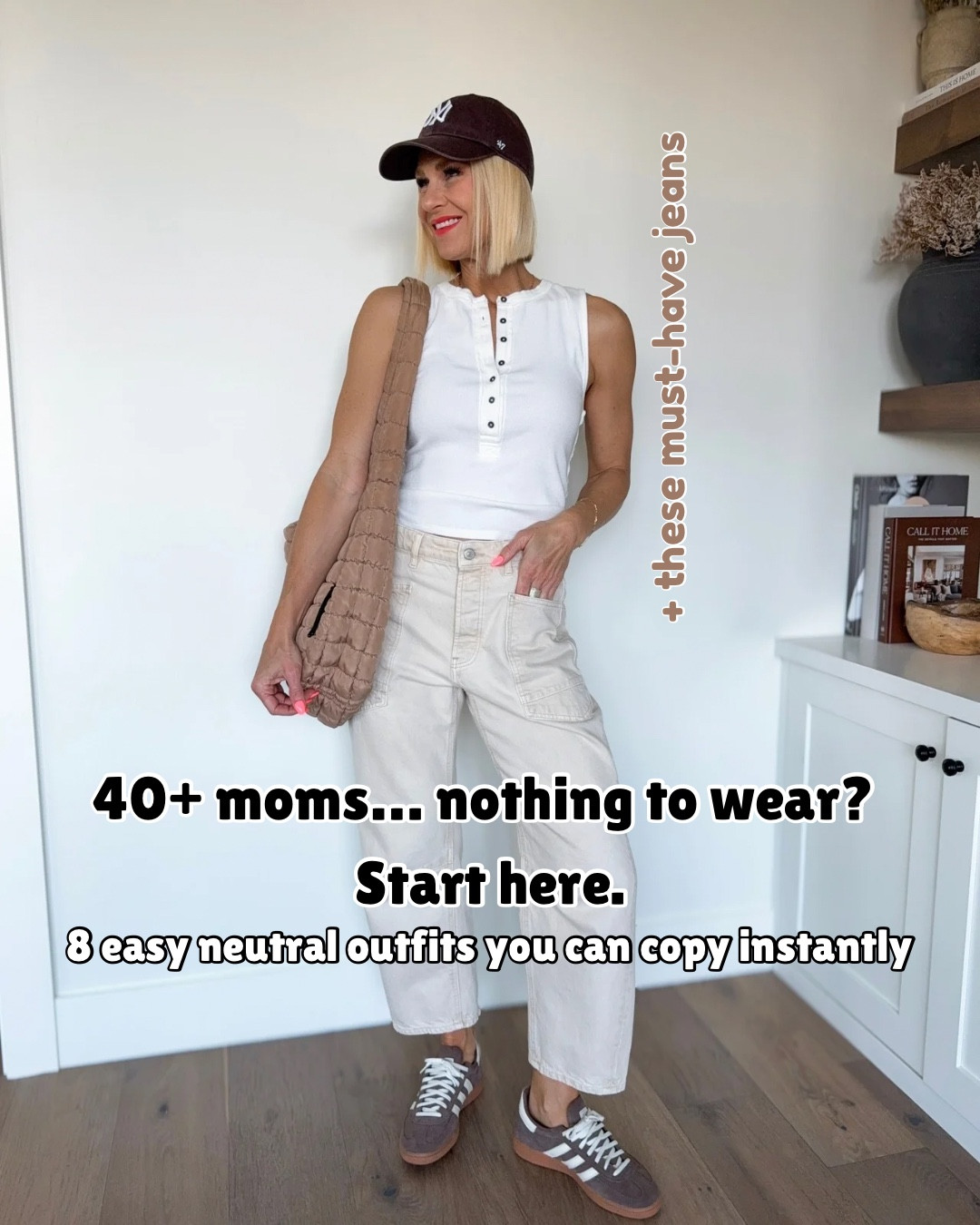  8 simple, neutral outfits built around a pair of must-have jeans—the kind you can throw on without overthinking and still feel put together. I highly recommend sizing down⬇️ in the jeans. I like to wear my clothes loose and going down a size was plenty roomy. 
I tried to link everything in order — most shoes and accessories are linked at the end
**EVERYTHING fits tts unless noted.
Striped linen shirt size down.
Brown adidas sneakers size down 1/2 size from normal shoe size
@Target 
@Quince 


#LTKgrwm #LTKmomlife #LTKMothersDay