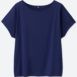 WOMEN DRAPE CREWNECK SHORT-SLEEVE T-SHIRT | UNIQLO (US)