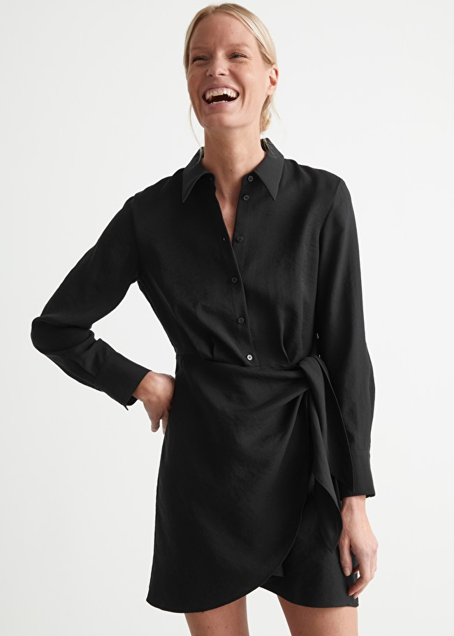 Buttoned Mini Wrap Dress | & Other Stories (EU + UK)
