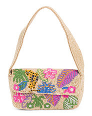 Beaded Tropical Leaves Shoulder Bag | Handbags | Marshalls | Marshalls
