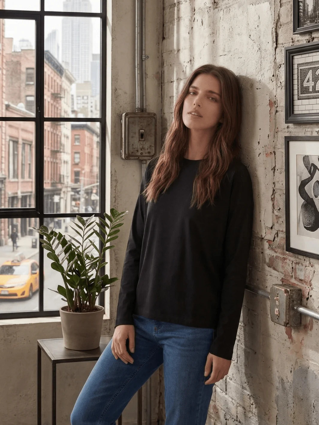 Long Sleeve Boxy Tee | Public Veil