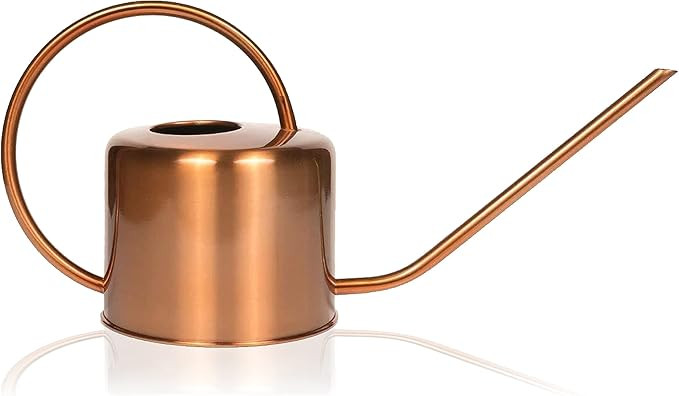 Homarden 40 oz. Copper Colored Watering Can - Metal Watering Can with Removable Spout - Perfect P... | Amazon (US)