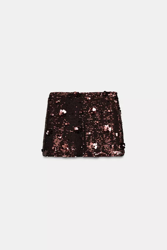SEQUIN MINI SKIRT | Zara UK
