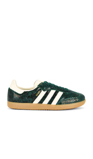 Samba OG in Cream White & Collegiate Green | Revolve Clothing (Global)
