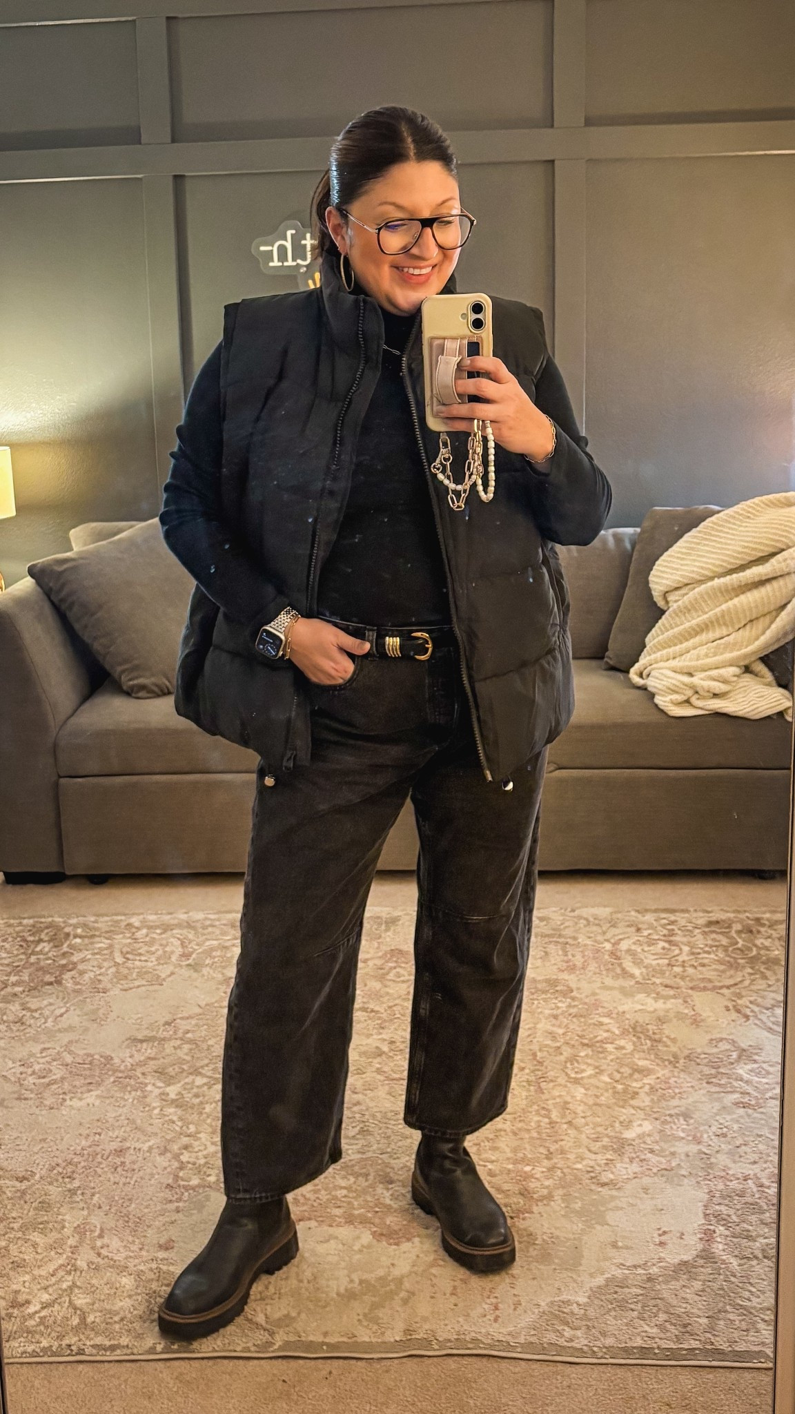 Amazon vest (2XL)
Banana Republic Factory mock neck (L)
Madewell belt (L)
Madewell barrel jeans (32)
Sam Edelman Laguna boots

#LTKSaleAlert #LTKOver40 #LTKMidsize