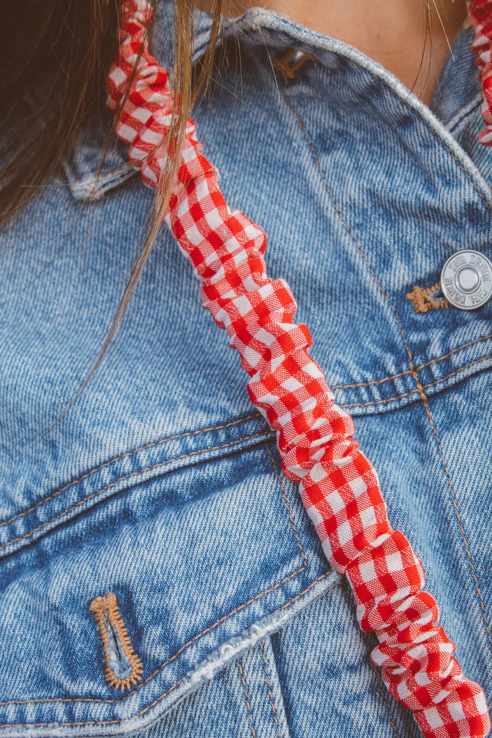 Red Checkered Lanyard | Shop Andi