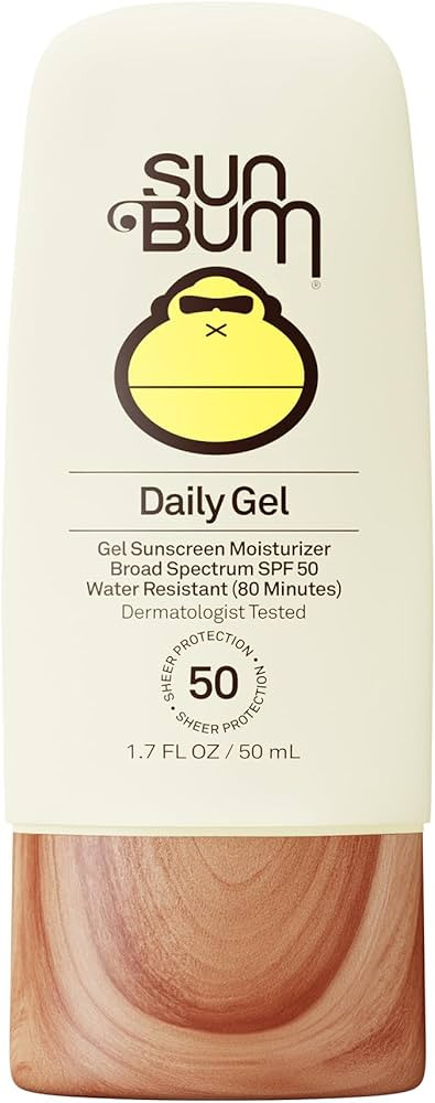 Sun Bum Daily SPF 50 Clear Gel Face Sunscreen - Broad Spectrum Moisturizing Facial Sunscreen with... | Amazon (US)
