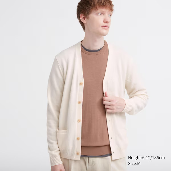 Premium Lambswool V-Neck Cardigan | UNIQLO (US)