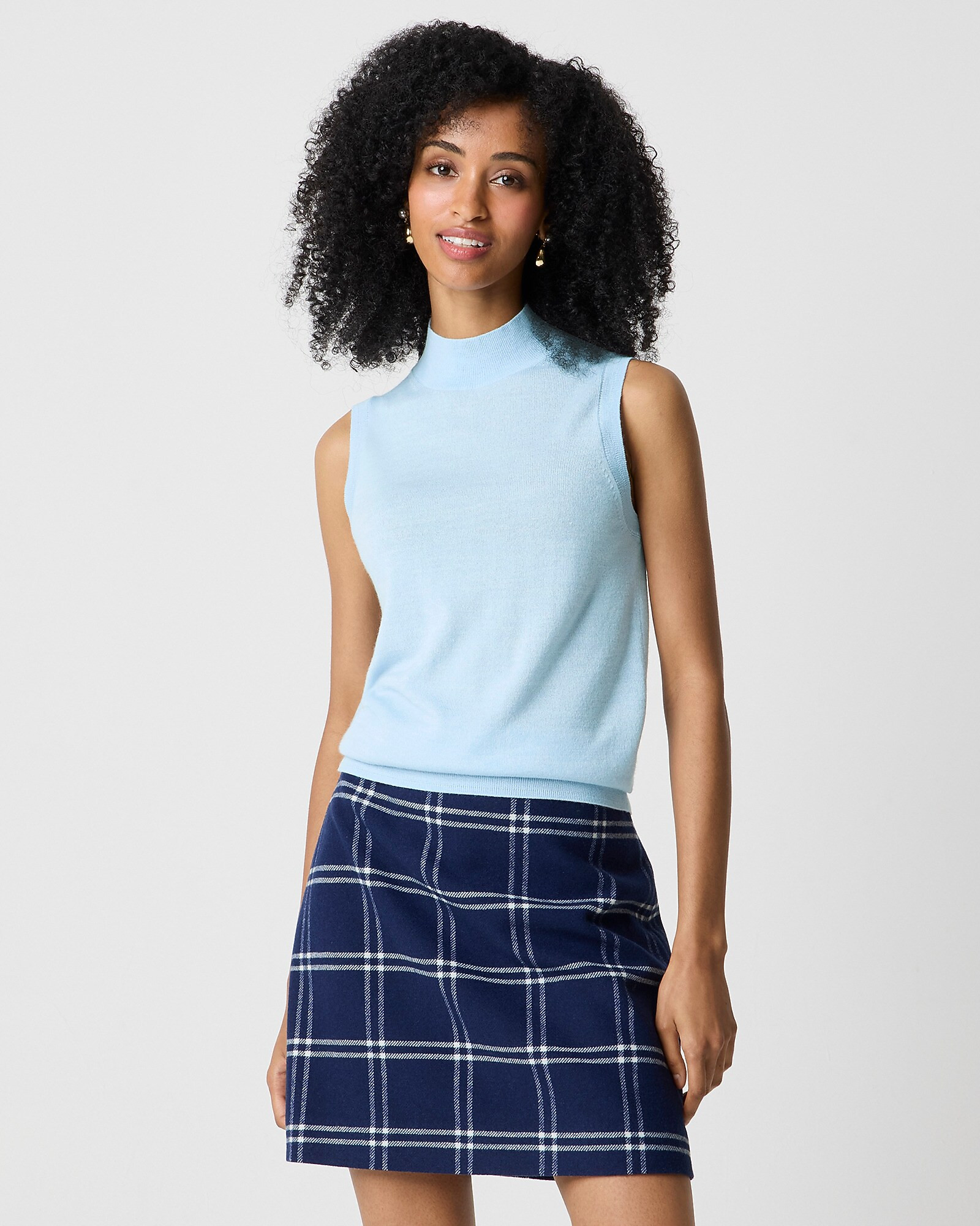 Merino wool-blend mockneck shell | J.Crew Factory