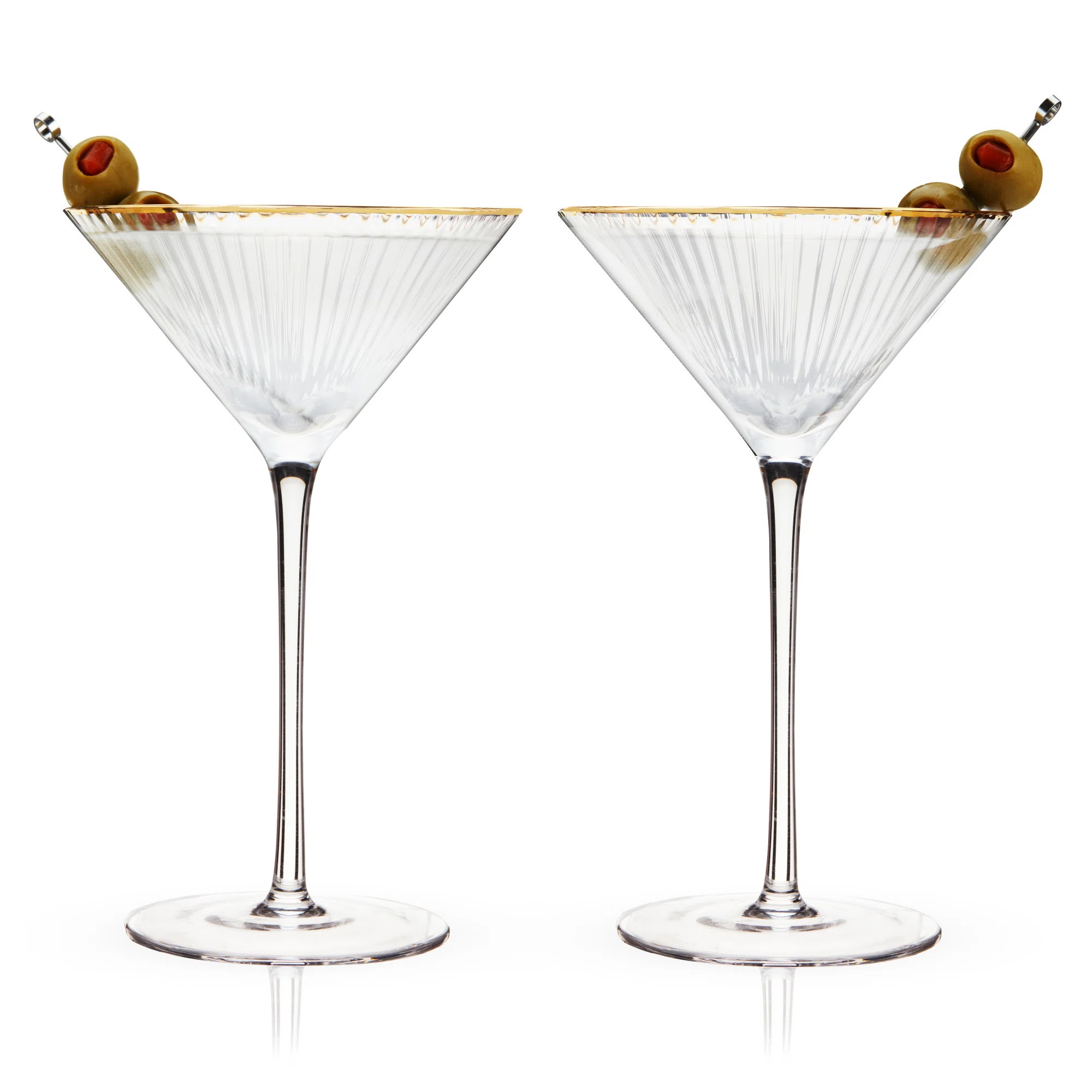Viski Meridian Crystal Martini Glasses | Wayfair | Wayfair North America