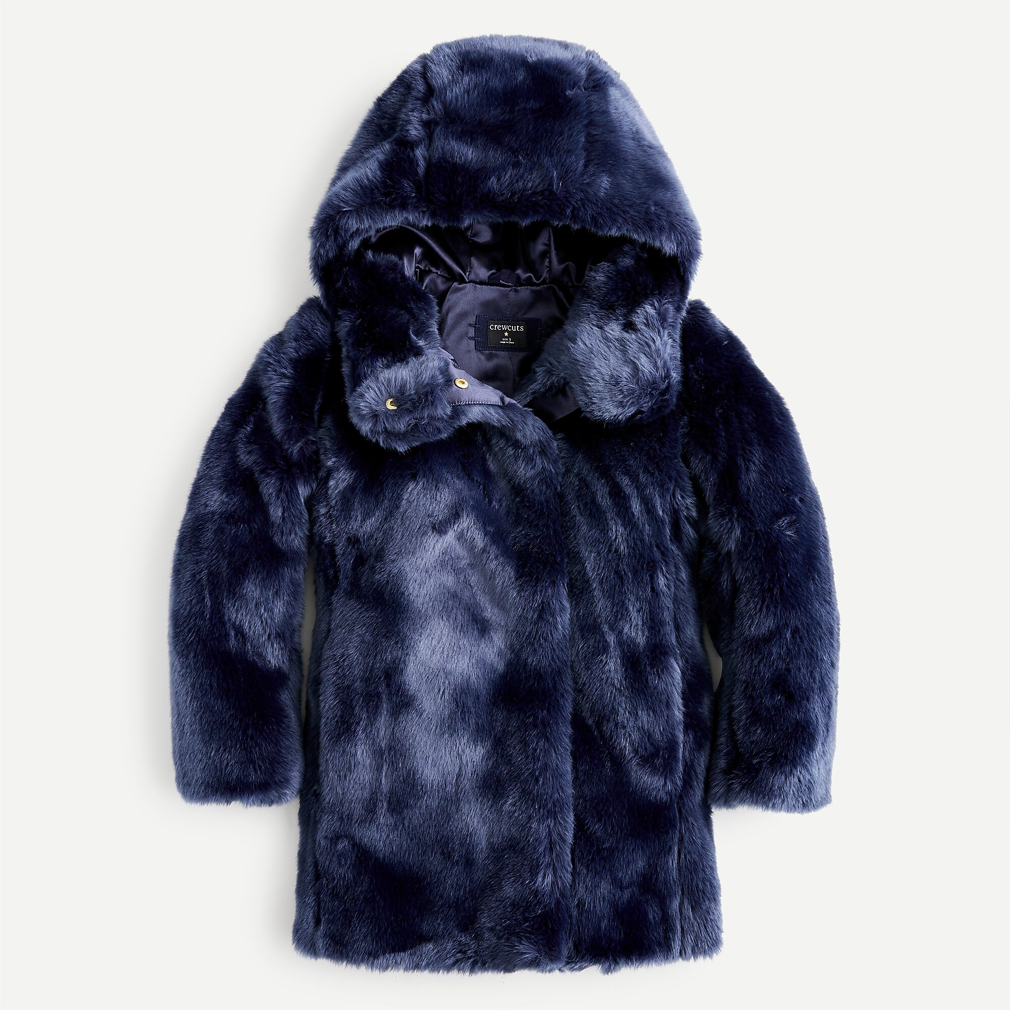 Girls' faux-fur jacket | J. Crew US