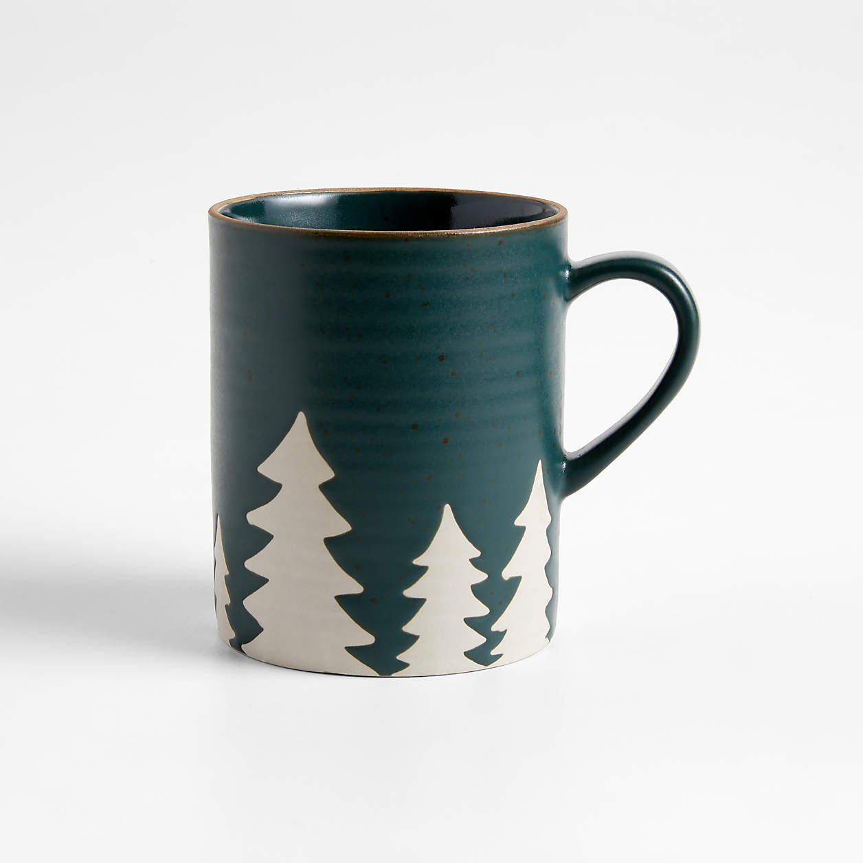 Green Trees 12-oz. Stoneware Mug + Reviews | Crate & Barrel | Crate & Barrel