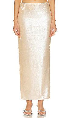 Lovers and Friends x Bridget Lilium Skirt in Beige Neutral from Revolve.com | Revolve Clothing (Global)