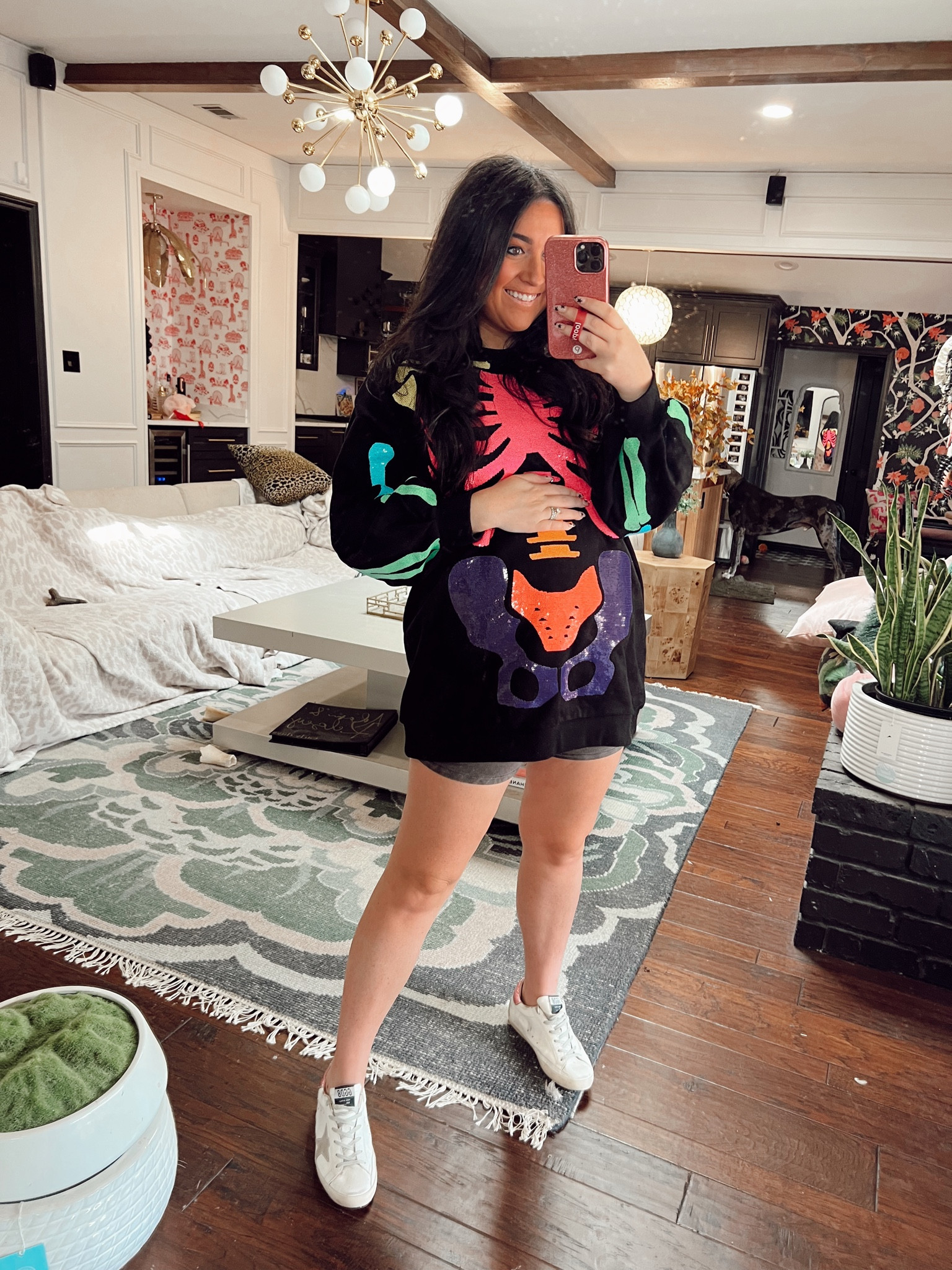 Sweatshirt // medium
Shorts // medium

Halloween
Sequin
Sparkle
Fall
Biker shorts
Bump
Pregnant 

#LTKHalloween #LTKbump #LTKSeasonal