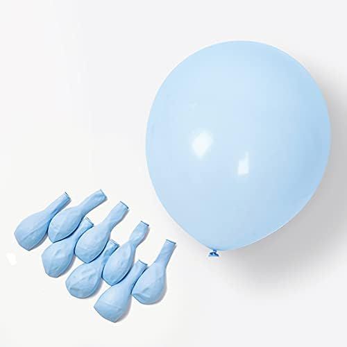 KOMOREBI Pastel Blue Balloons 18 Inch 10 pcs Baby Blue Balloons Macaron Blue Light Blue Balloons Lat | Amazon (US)