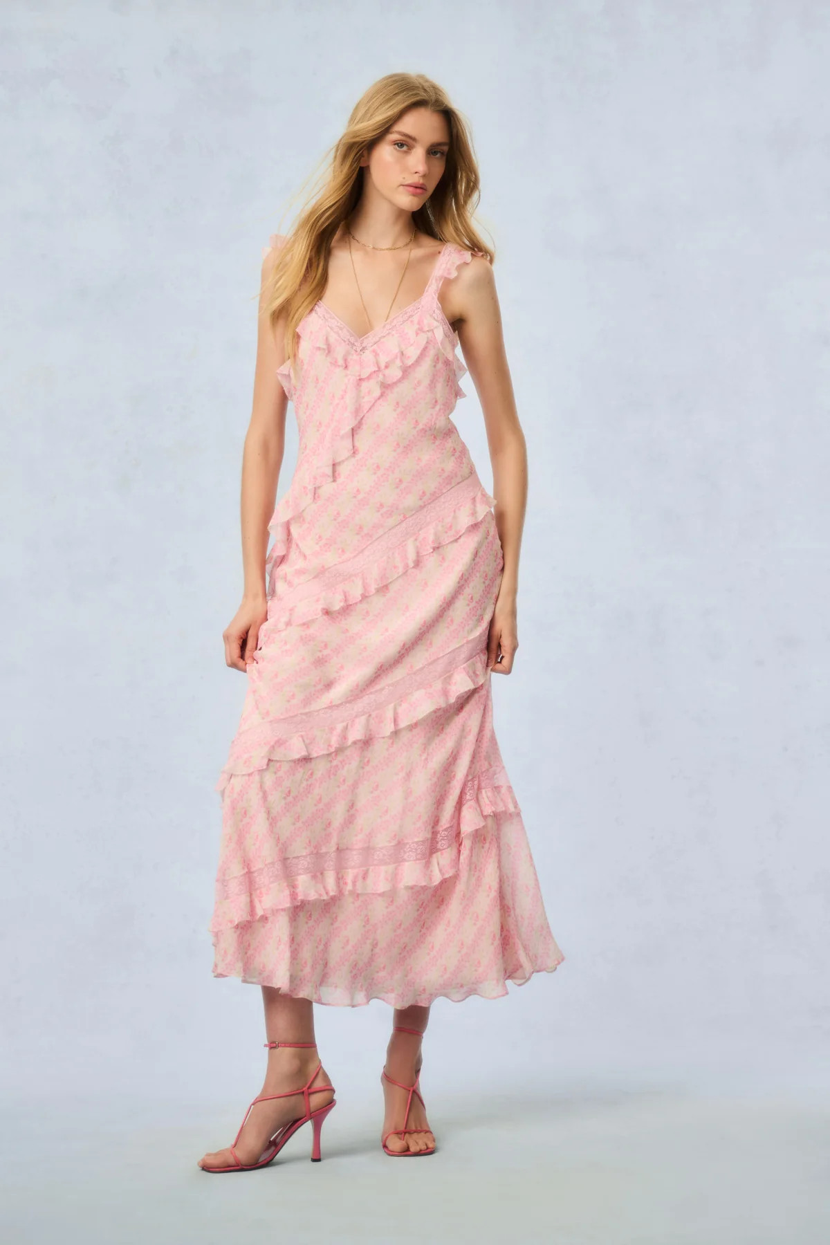 Radiance Fragrance Print Maxi Dress | LoveShackFancy