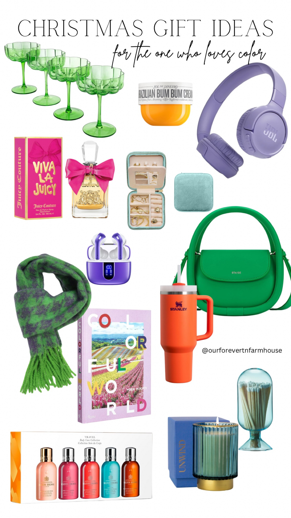 Christmas gift ideas for the one who loves color! Fun bright colors. Gifts of all sizes and price points. All Amazon finds

#LTKGiftGuide #LTKSeasonal #LTKHoliday