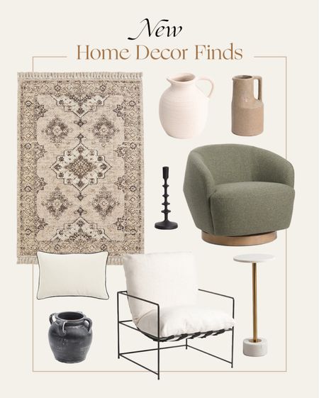 New neutral home decor finds 🤍

Home decor, accent chair, vase, pillow, marble side table, vintage rug

#LTKhome #LTKunder50 #LTKunder100