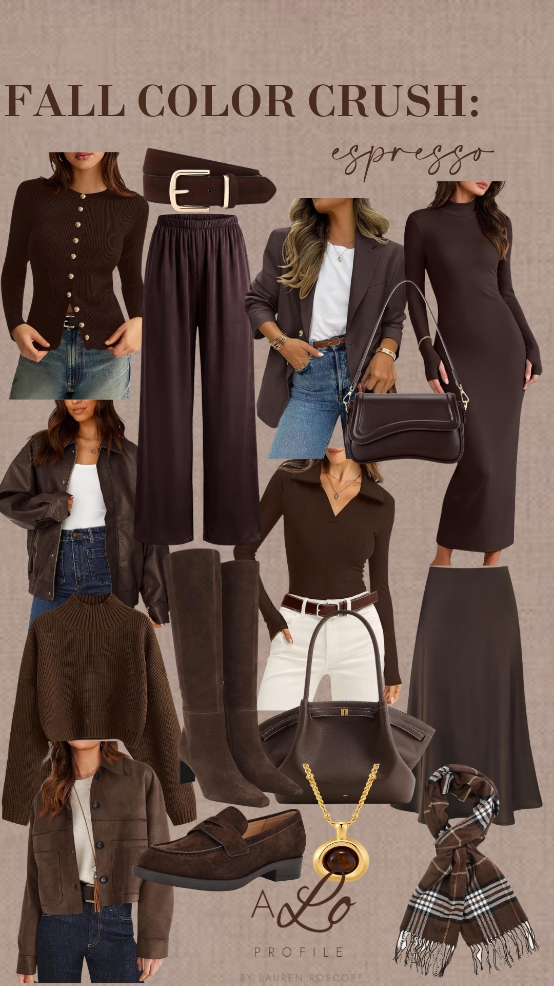 Amazon Fall Color Crush: Espresso // fall outfit, fall fashion, fall style, fall transition, transitional fall outfit, fall collection, fall outfit ideas, fall inspo, fall wardrobe, outfits for fall, trending fall colors, fall color trends