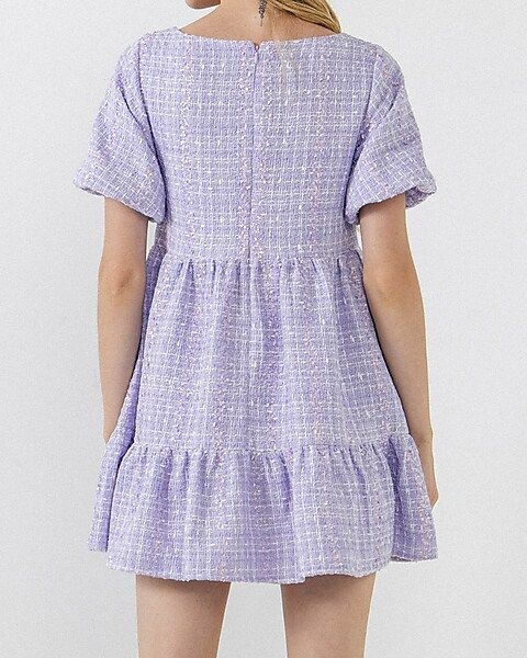 English Factory Tweed Mini Dress | Express