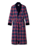 Men's Windsor Tartan Velvet Robe | Petite Plume