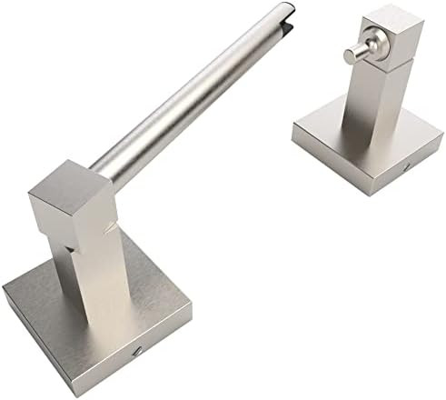 Ruacq Toilet Paper Holder Brushed Nickel Double Post Pivoting Square Tissue Holders Roll Holder H... | Amazon (US)