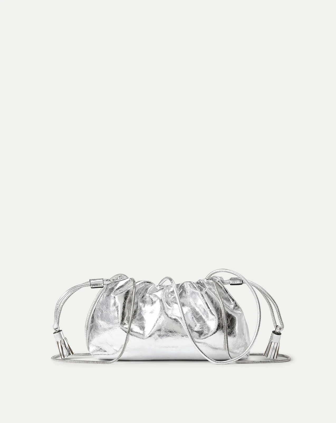 Small Metallic Veronica Beard Stash Bag Silver | Veronica Beard
