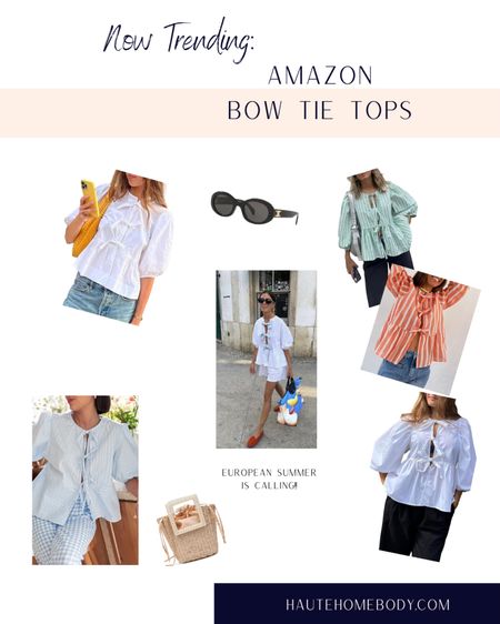 European summer trend to try - the cotton poplin bow tie top

All of these are from Amazon

Amazon spring haul, amazon tops, best amazon style finds, bow top, european summer outfit, spring, style over 30, amazon finds



#LTKfindsunder50 #LTKtravel #LTKSeasonal