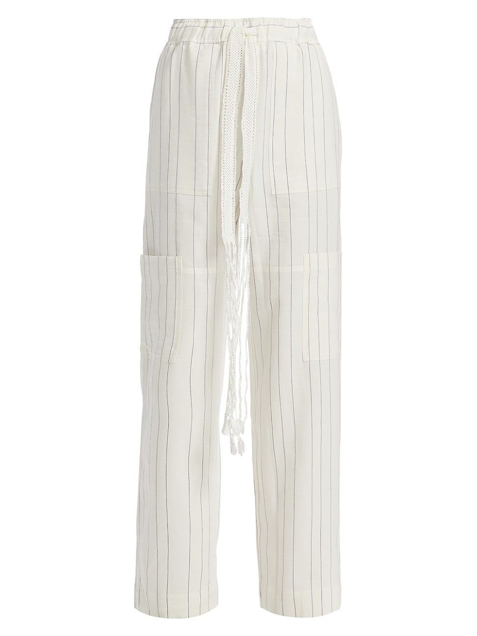 Women's Eternal Pinstripe Trousers - Ivory - Size 6 | Saks Fifth Avenue