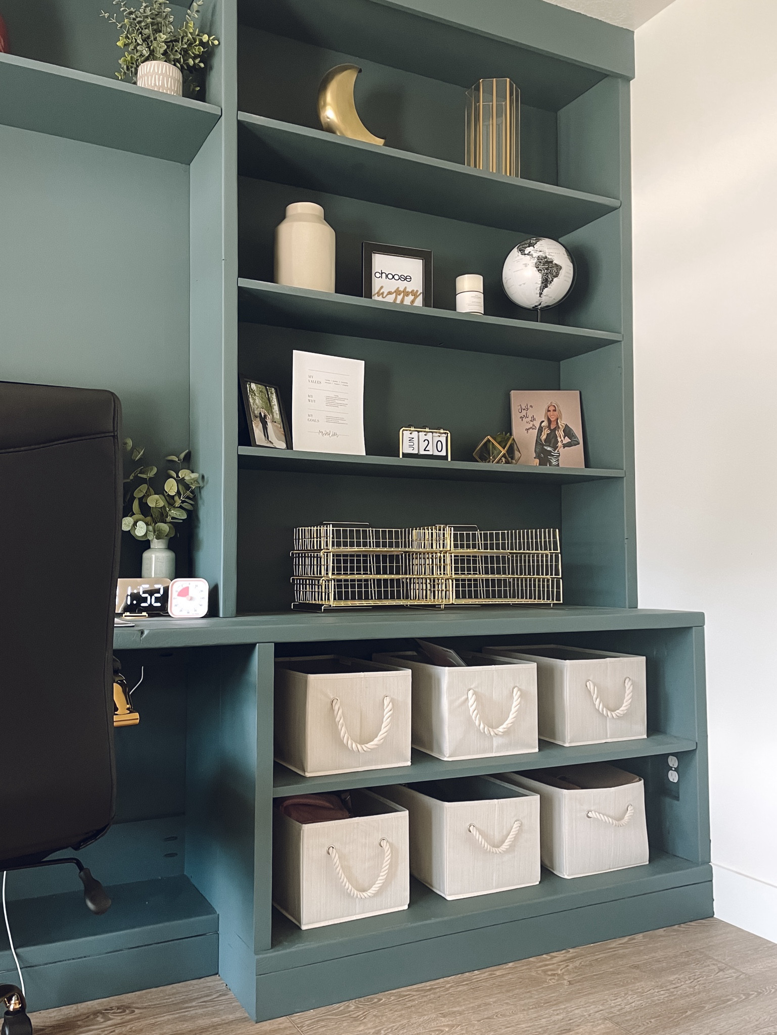 love these storage bins in my office for storing things that don’t look pretty haha! They come in a set of 3 so I got two sets in the 14x10x8 size!
also love my office chair and my visual timer which I linked as well! Most of my shelf decor I thrifted so I can’t link!

| office | storage bins | shelf decor | office decor | work from home | home decor 

#LTKHome #LTKFindsUnder100