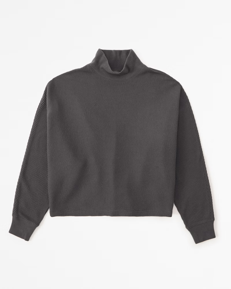 Long-Sleeve Dolman Waffle Tee | Abercrombie & Fitch (US)