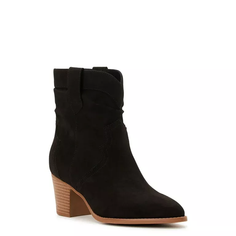 Black ankle best sale boots walmart