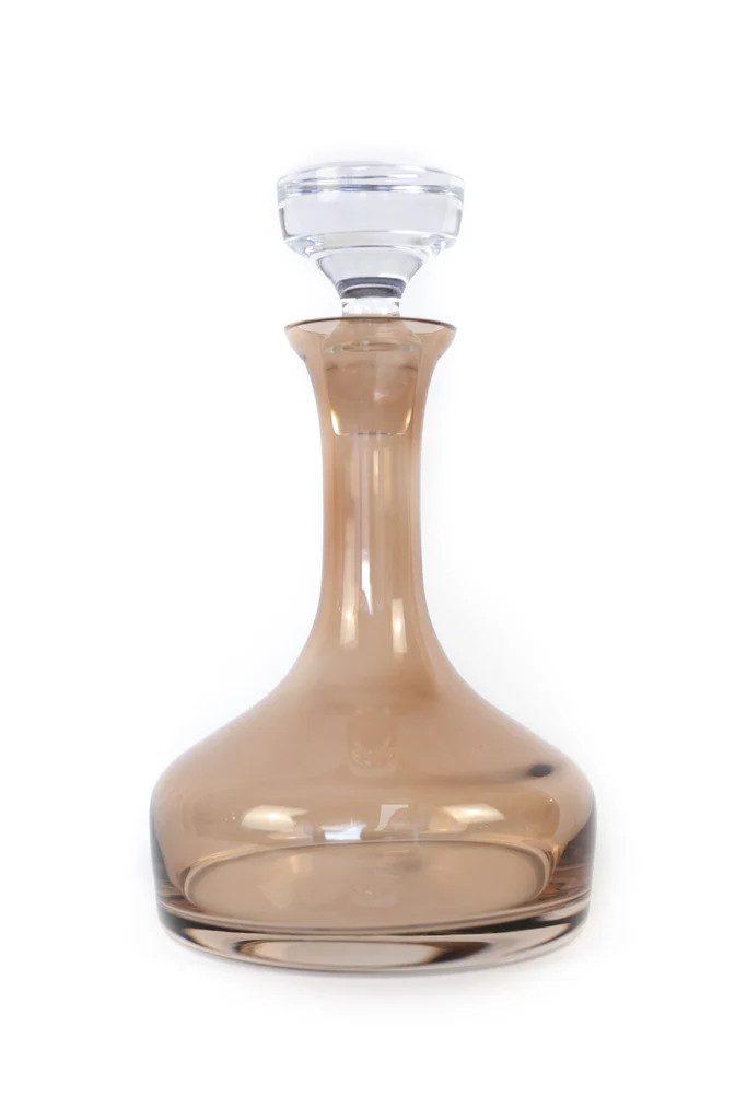 Estelle Colored Decanter- Vogue {Amber Smoke} | Estelle Colored Glass