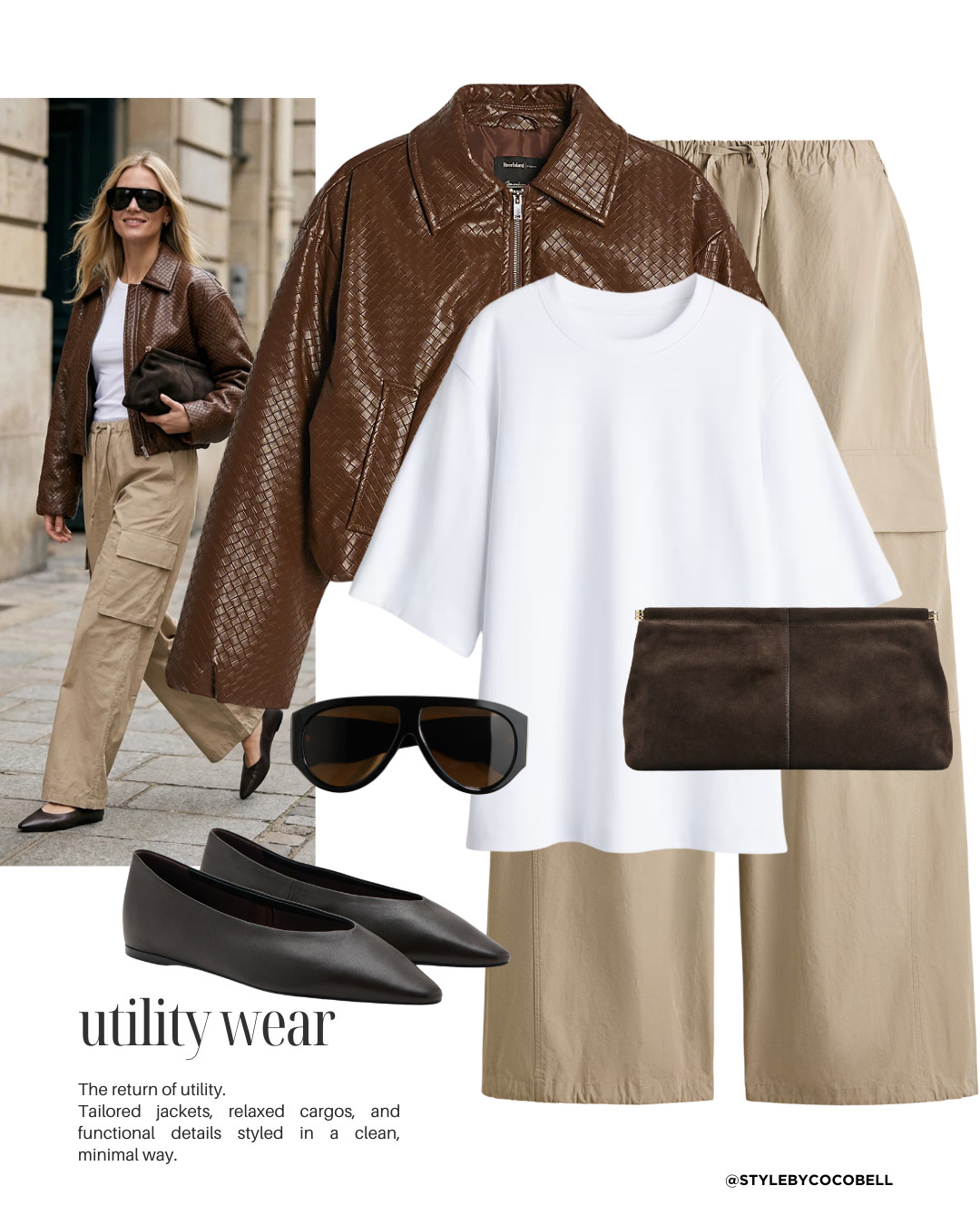 The return of utility — tailored leather jackets, relaxed cargo trousers, and clean basics styled with intention. Functional details, sharp flats, and minimal accessories for an elevated everyday look that still feels effortless. 

 #LTKspring