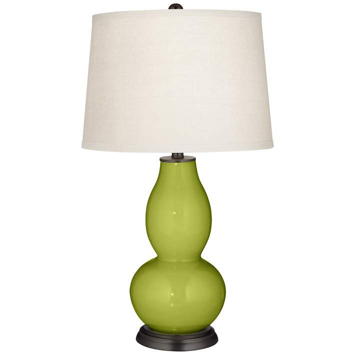 Color Plus Double Gourd 28 3/4" High Parakeet Green Table Lamp | Lamps Plus