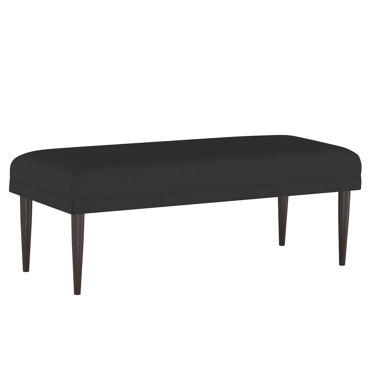 Alyse Linen Bench - Black, One Size, Linen | The Company Store | The Company Store