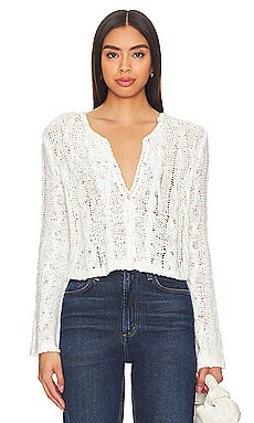 Free People Robyn Cardi in Bright White from Revolve.com | Revolve Clothing (Global)