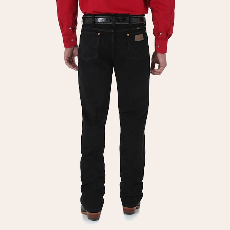 Wrangler Men's Cowboy Cut Shadow Black Slim Fit Straight Leg Jean | Cavender's