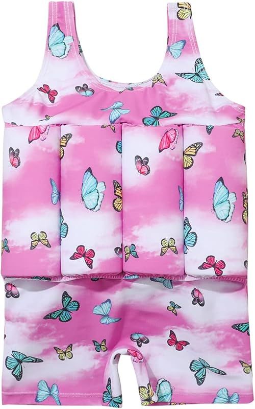 IDOPIP Kids Boys Girls Floatation Swimsuit with Adjustable Buoyancy Baby Float Suit Swim Vest One... | Amazon (US)
