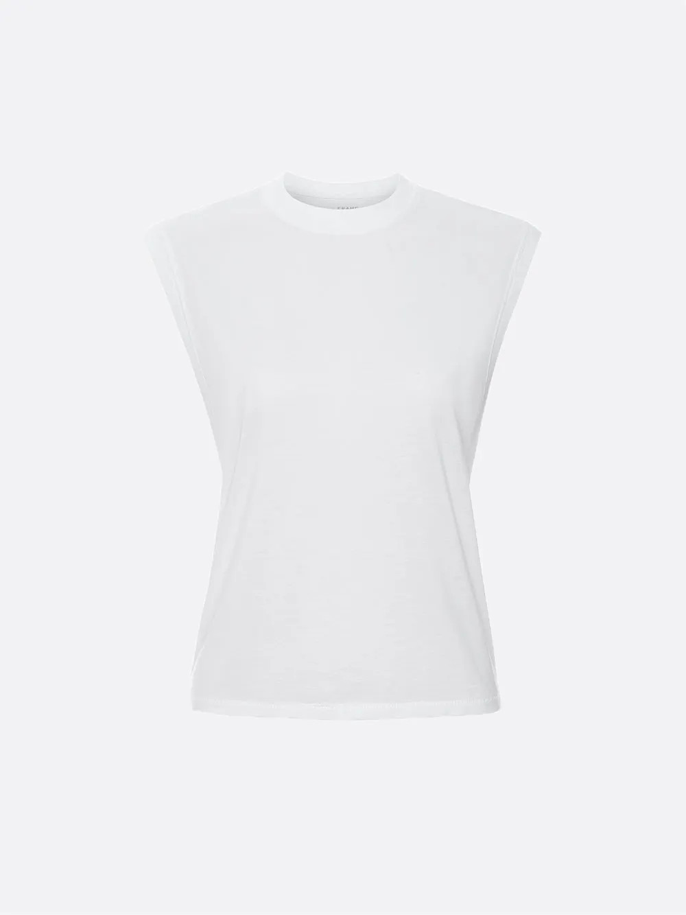 Muscle Crew Tank  in  White | Frame Denim