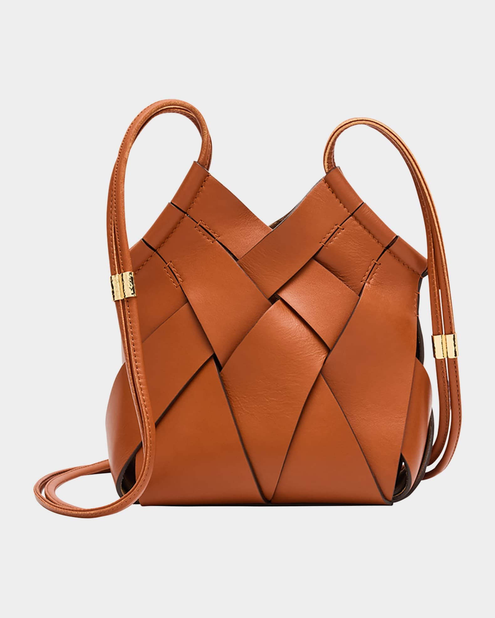 Ulla Johnson Charlotte Woven Leather Crossbody Bag | Neiman Marcus