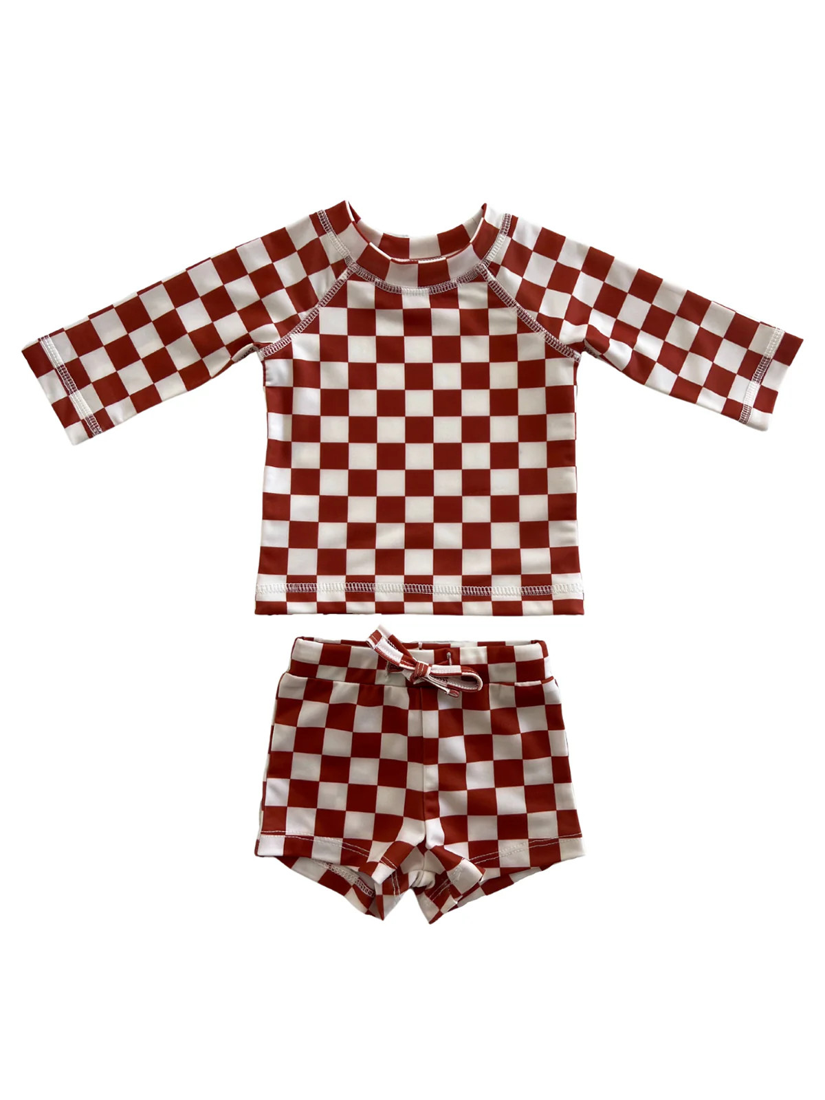 Stracciatella Checkerboard / Mar Rashguard Set / UPF 50+ | SpearmintLOVE