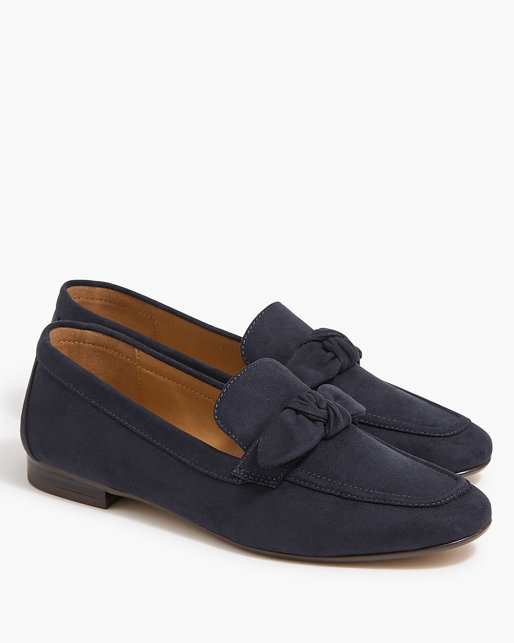 Sueded bow loafers | J.Crew Factory
