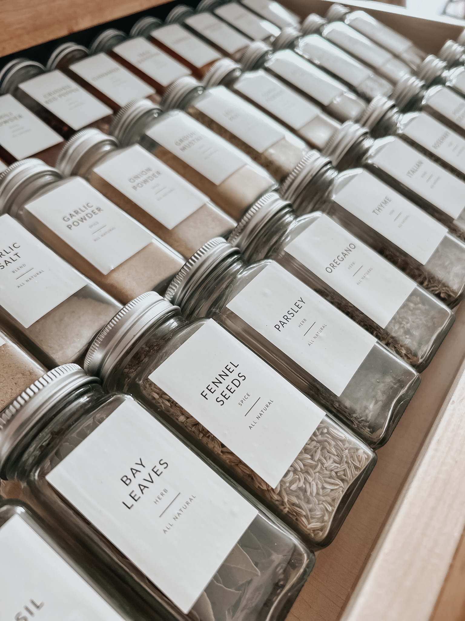 Spice drawer kitchen organization
Jars labels


#LTKU #LTKstyletip #LTKhome
