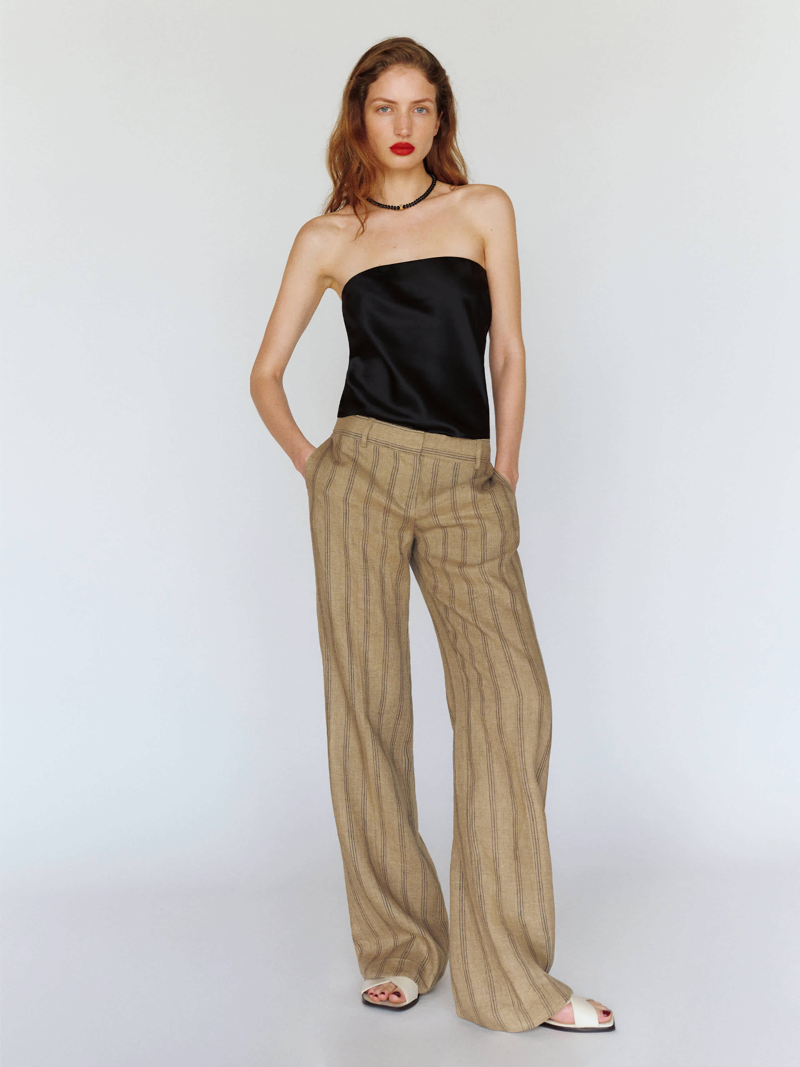 Reformation Gisele Low Rise Linen Pant Natural 10 | Reformation (Global)