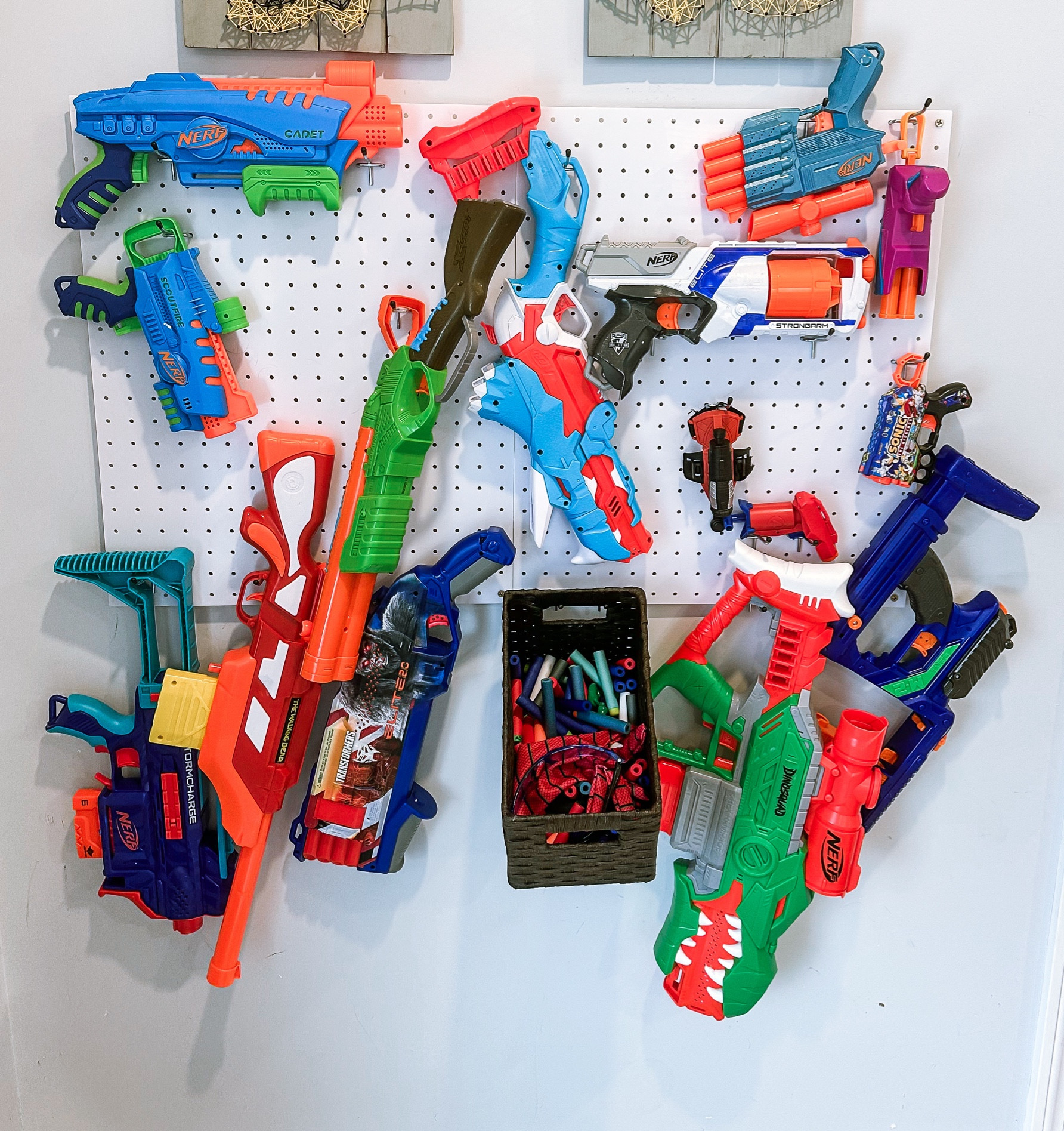 Nerf gun wall! So much easier now and they’re not all over the place! All from Amazon!

#LTKkids #LTKhome