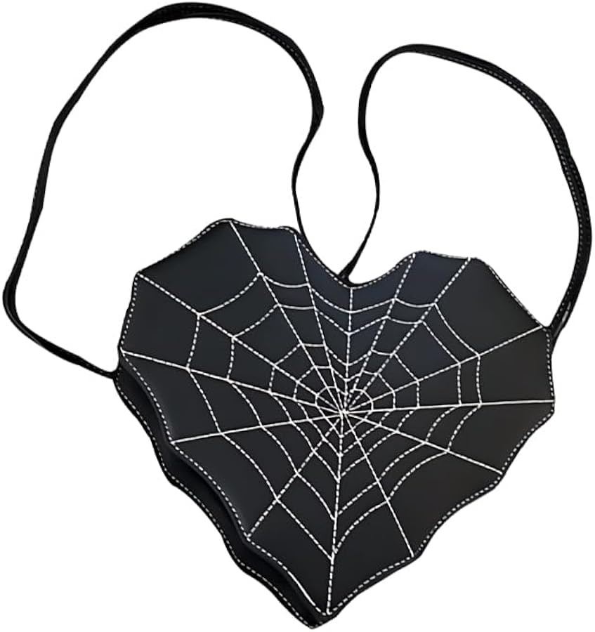 Women's Love Bat Spider Web Cobweb Crossbody Bag,PU Multifunctional Backpack Handbag, Gothic Quil... | Amazon (US)