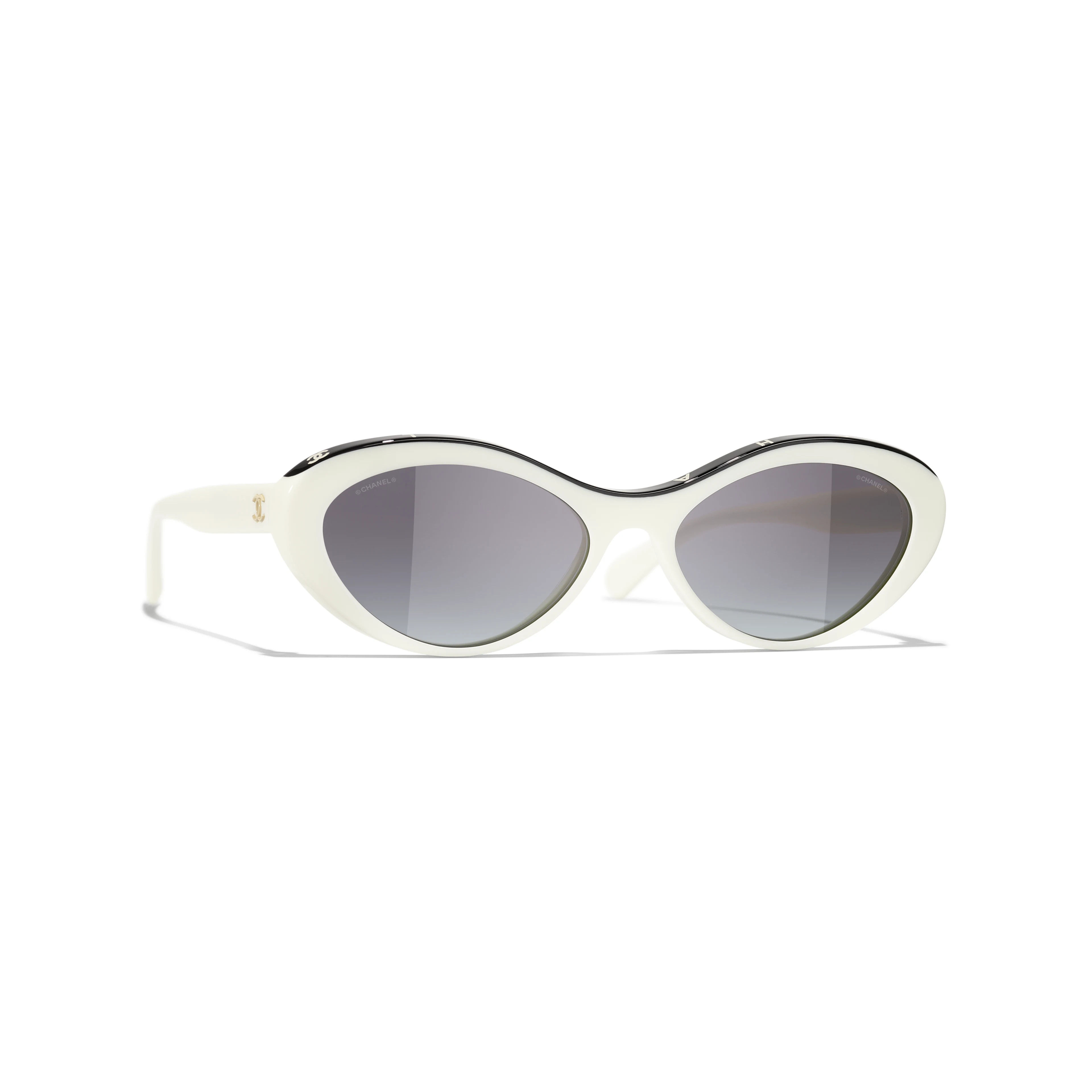 CHANEL Sunglasses: Oval Sunglasses, acetate — Fashion | CHANEL | Chanel, Inc. (US)