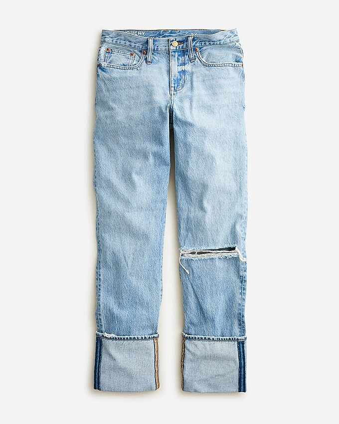 Cuffed slouchy boyfriend jean in Clear Indigo wash | J. Crew US