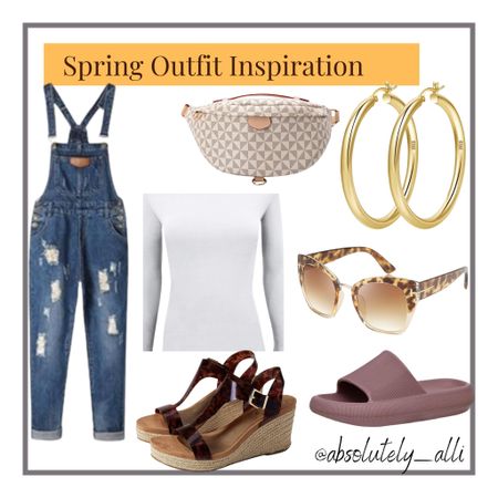 Casual wear | overalls | Fanny pack | gold hoops | wedges 

#LTKfindsunder50 #LTKFestival #LTKshoecrush